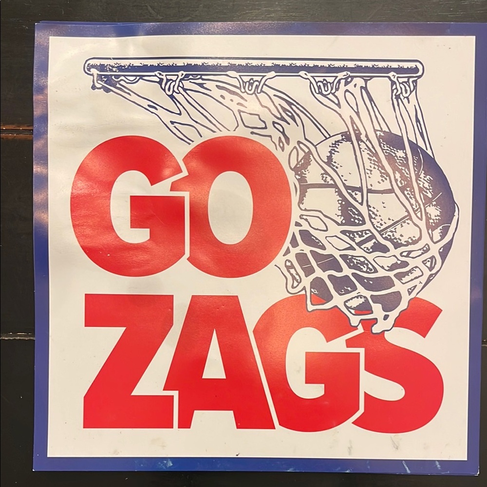 Free with bundle 🏀Mini Gonzaga Basketball Poster